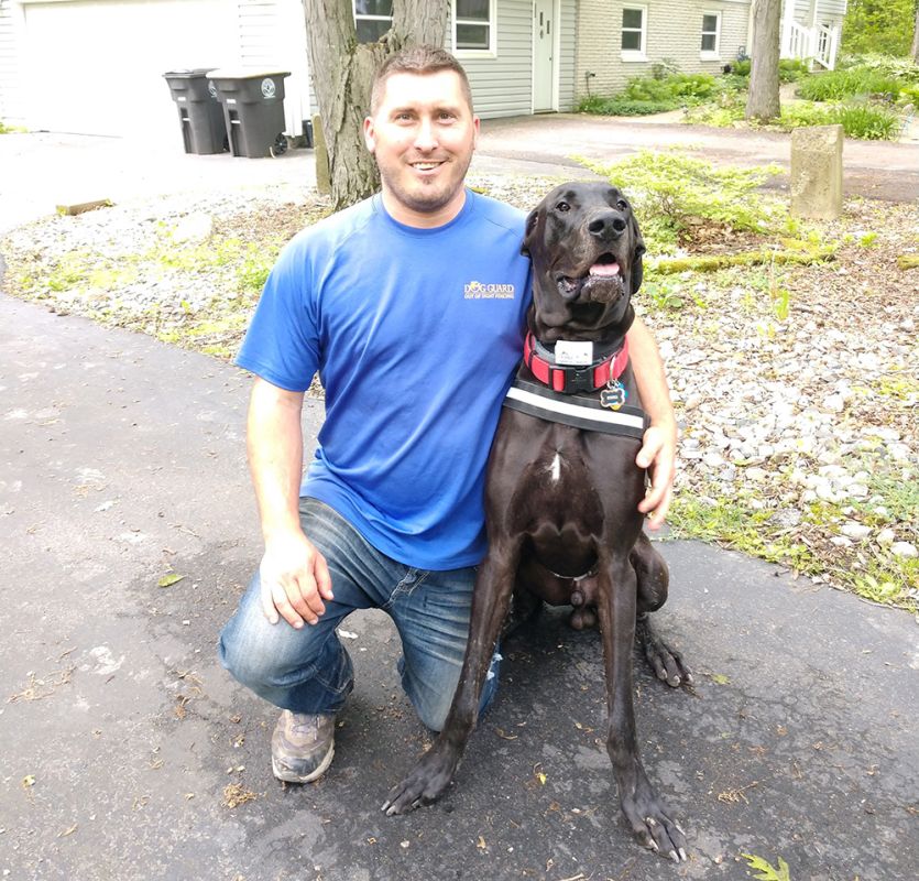 Scott Rexroth and dog